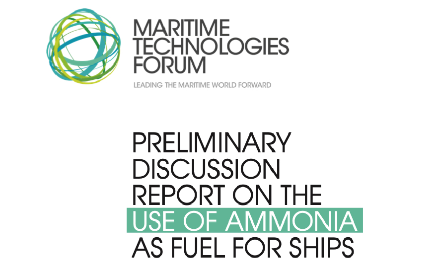 MTF report shows pathway to achieving industry consensus on the safe use of ammonia
